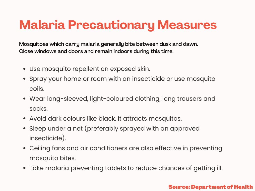 Malaria Precautionary Measures DOH Infographic 1