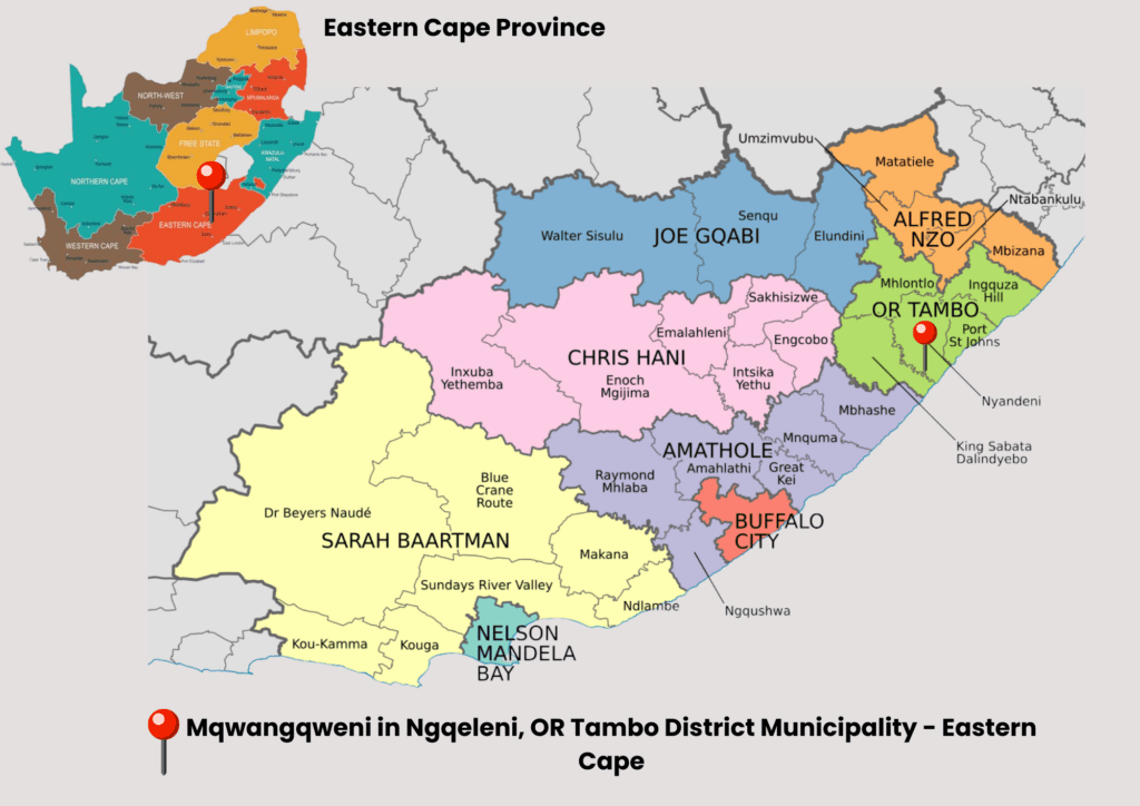 ‘Doctors left scissors inside me,’ claims EC woman after operation 2 Mqwangqweni Map Graphic